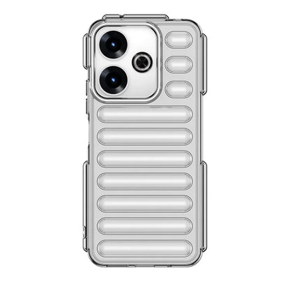 WANLONFENG LK Series for Xiaomi Redmi 13 5G  /  4G TPU Case Capsule Ribbed Cover with Screen Film