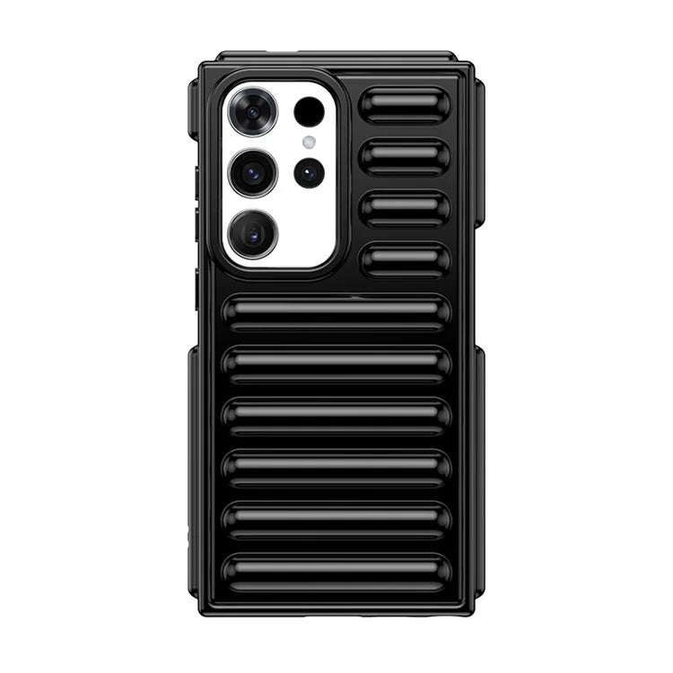 WANLONFENG LK Series for Samsung Galaxy S24 Ultra TPU Phone Case with Tempered Glass Screen Film