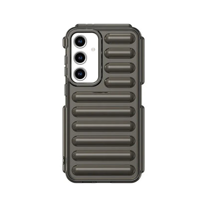 WANLONFENG LK Series for Samsung Galaxy S24 FE Case Ribbed TPU Phone Cover with Screen Film