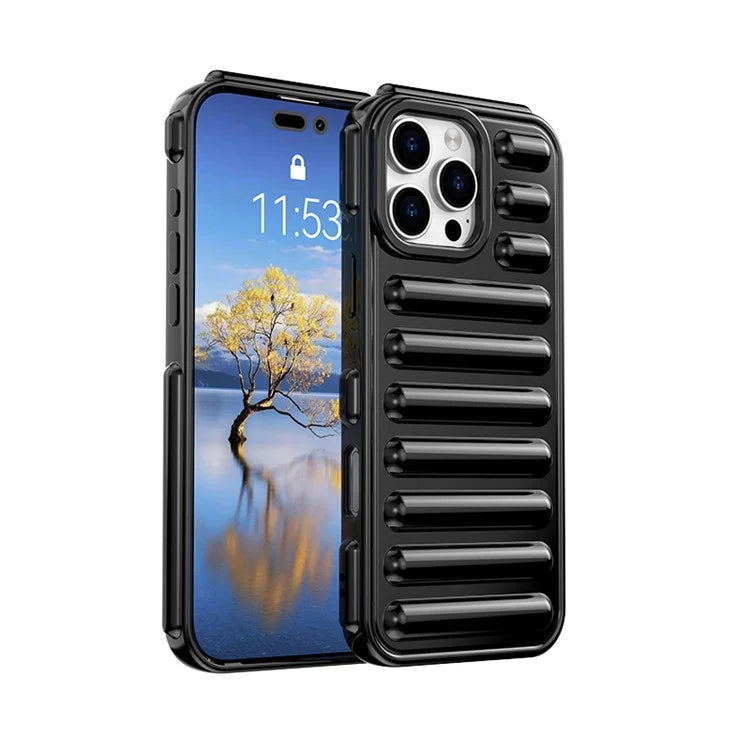 WANLONFENG LK Series for iPhone 16 Pro Max Case Capsule TPU Cover with Screen Protector