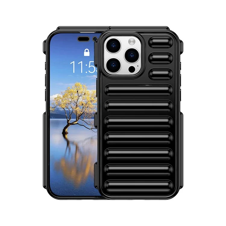 WANLONFENG LK Series for iPhone 16 Pro Max Case Capsule TPU Cover with Screen Protector