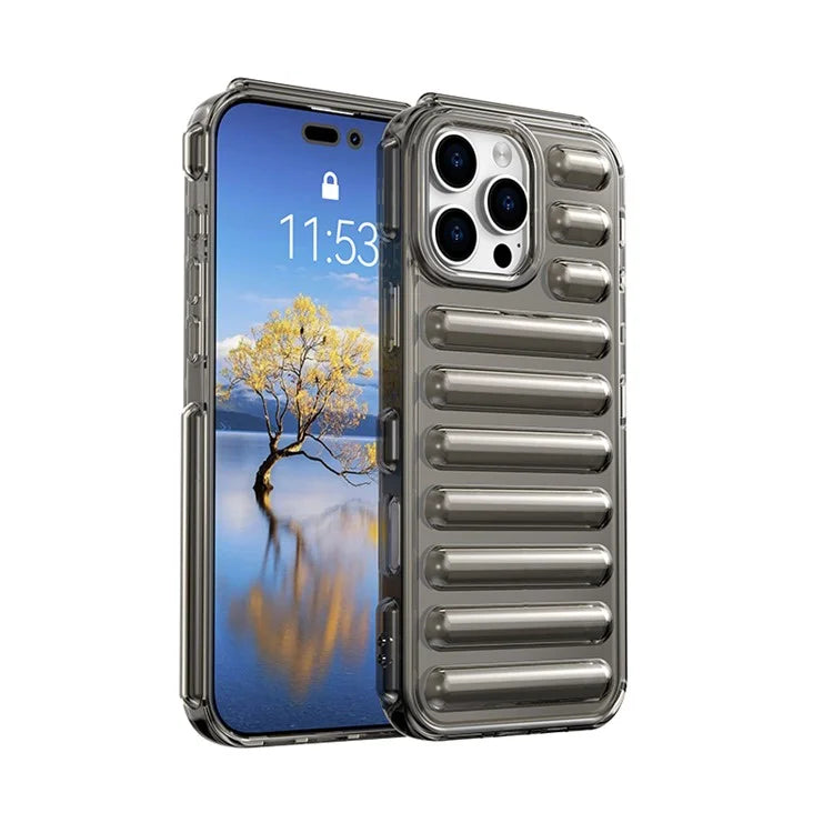 WANLONFENG LK Series for iPhone 16 Pro Max Case Capsule TPU Cover with Screen Protector