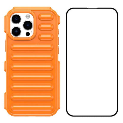WANLONFENG LK Series for iPhone 16 Pro Max Case Capsule TPU Cover with Screen Protector