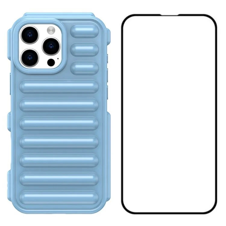 WANLONFENG LK Series for iPhone 16 Pro Max Case Capsule TPU Cover with Screen Protector