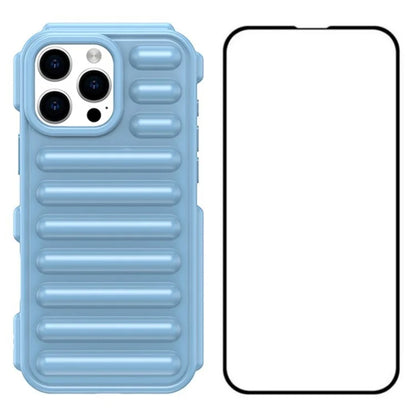 WANLONFENG LK Series for iPhone 16 Pro Max Case Capsule TPU Cover with Screen Protector