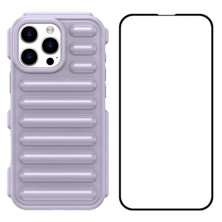 WANLONFENG LK Series for iPhone 16 Pro Max Case Capsule TPU Cover with Screen Protector