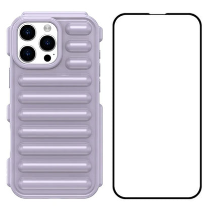 WANLONFENG LK Series for iPhone 16 Pro Max Case Capsule TPU Cover with Screen Protector