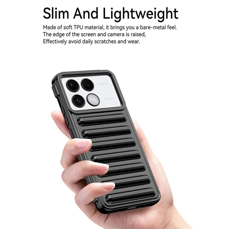 WANLONFENG LK Series for Xiaomi Poco F6 Pro 5G / Redmi K70 5G / K70 Pro 5G TPU Case with Tempered Glass Film