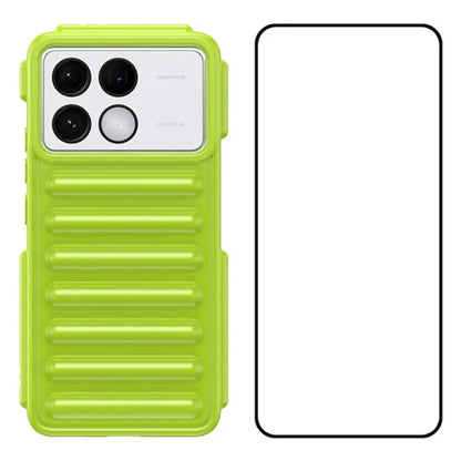 WANLONFENG LK Series for Xiaomi Poco F6 Pro 5G / Redmi K70 5G / K70 Pro 5G TPU Case with Tempered Glass Film