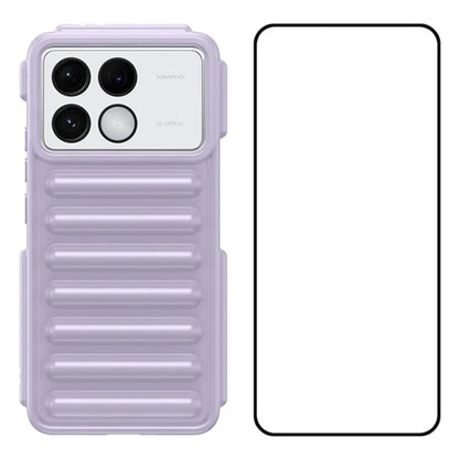 WANLONFENG LK Series for Xiaomi Poco F6 Pro 5G / Redmi K70 5G / K70 Pro 5G TPU Case with Tempered Glass Film