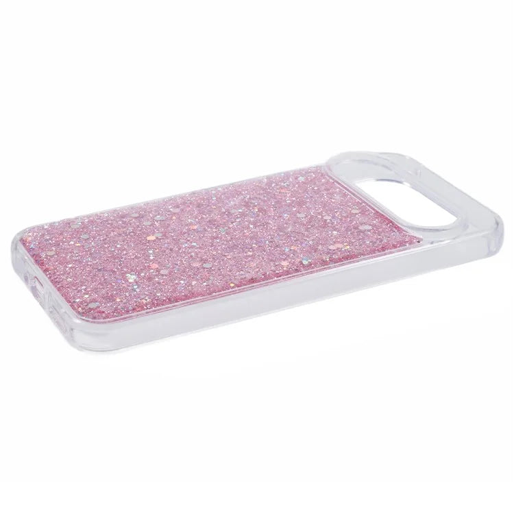 For Google Pixel 9 Pro XL Case Shockproof Soft TPU Phone Cover Glittery Design
