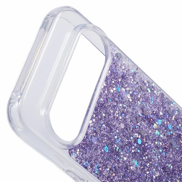 For Google Pixel 9 Pro XL Case Shockproof Soft TPU Phone Cover Glittery Design