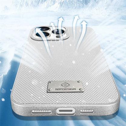 KST DESIGN For iPhone 16 Pro Max Case PC+TPU Phone Cover Cooling Breathable Mesh