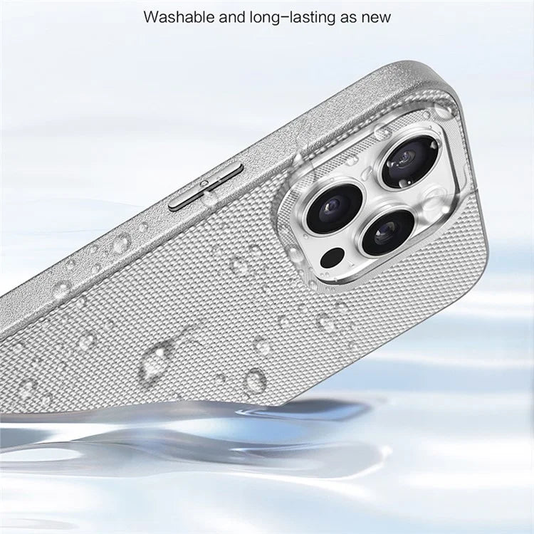 KST DESIGN For iPhone 16 Pro Max Case PC+TPU Phone Cover Cooling Breathable Mesh