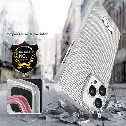 KST DESIGN For iPhone 16 Pro Max Case PC+TPU Phone Cover Cooling Breathable Mesh
