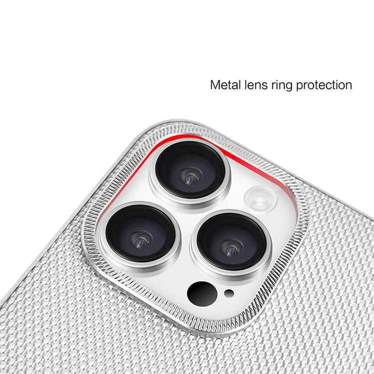 KST DESIGN For iPhone 16 Pro Max Case PC+TPU Phone Cover Cooling Breathable Mesh