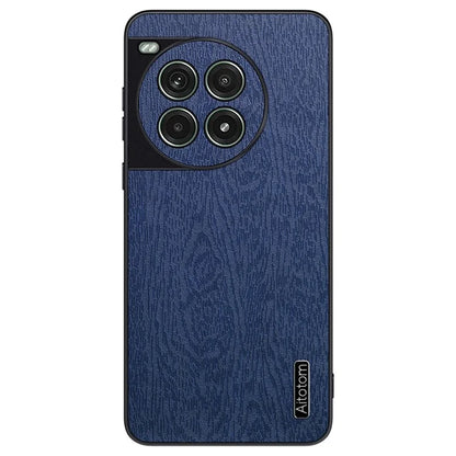 For OnePlus Ace 3 Pro 5G Case PU Leather+PC+TPU Cover Wood Texture