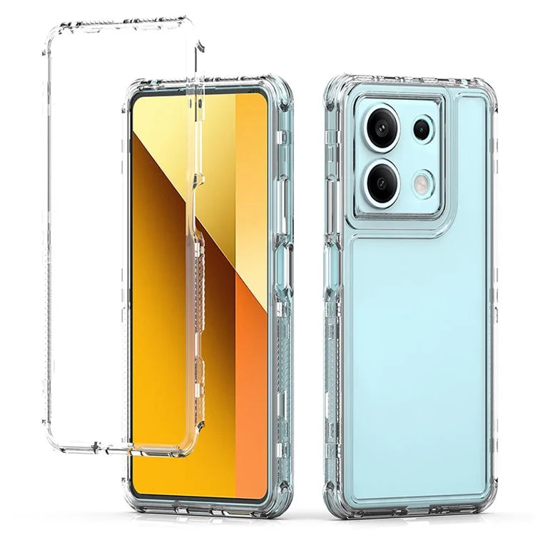 For Xiaomi Redmi Note 13 5G Case Acrylic+TPU Transparent Protective Phone Cover