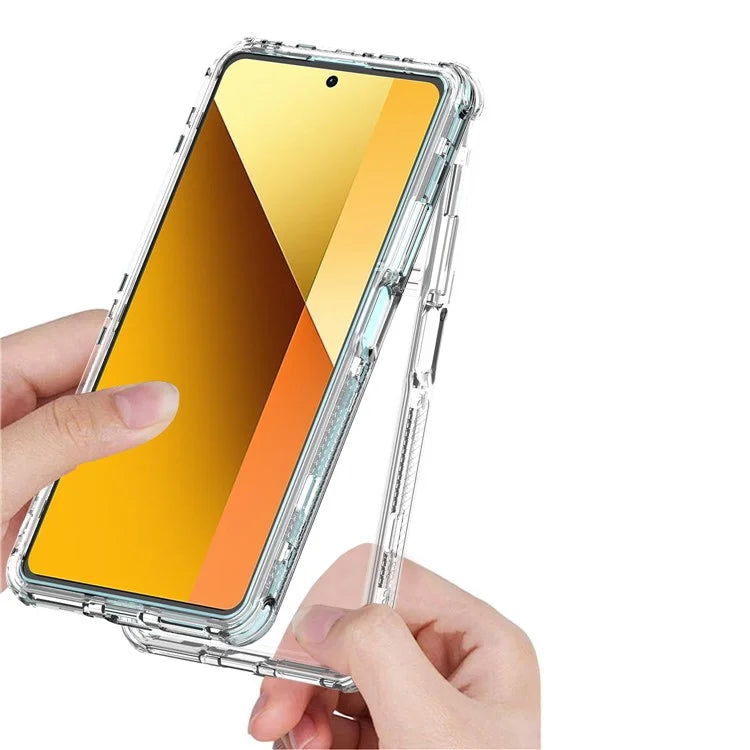 For Xiaomi Redmi Note 13 5G Case Acrylic+TPU Transparent Protective Phone Cover