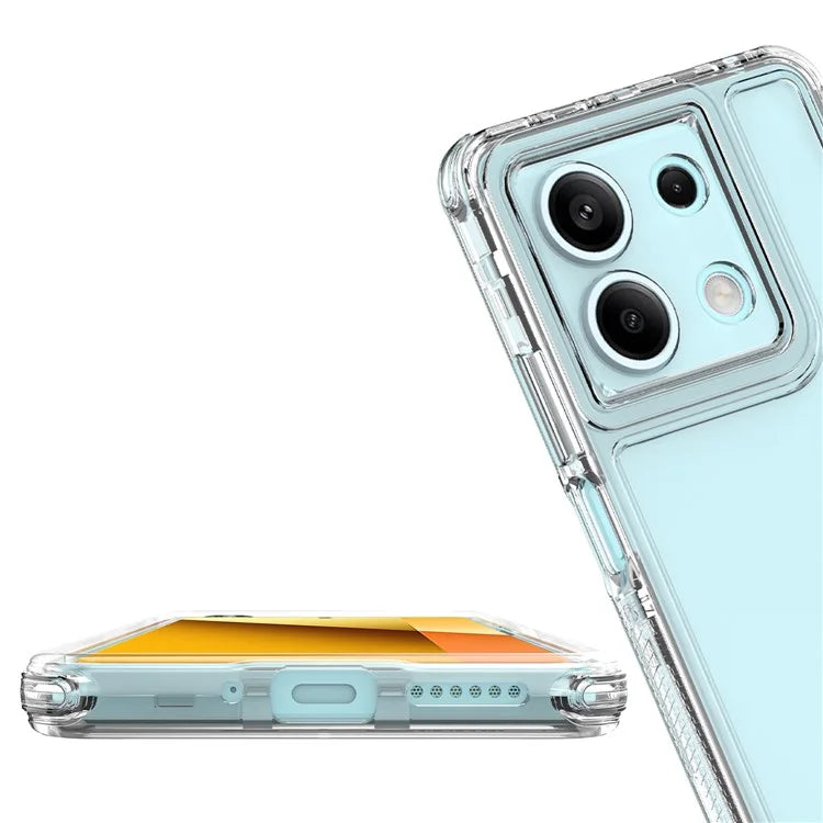 For Xiaomi Redmi Note 13 5G Case Acrylic+TPU Transparent Protective Phone Cover