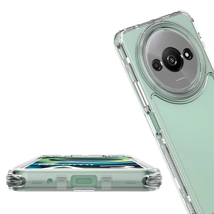 For Xiaomi Poco C61 4G / Redmi A3 4G Case Anti-Scratch Acrylic+TPU Clear Phone Cover