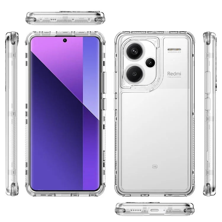 For Xiaomi Redmi Note 13 Pro+ 5G Clear Case Acrylic+TPU Hybrid Phone Cover
