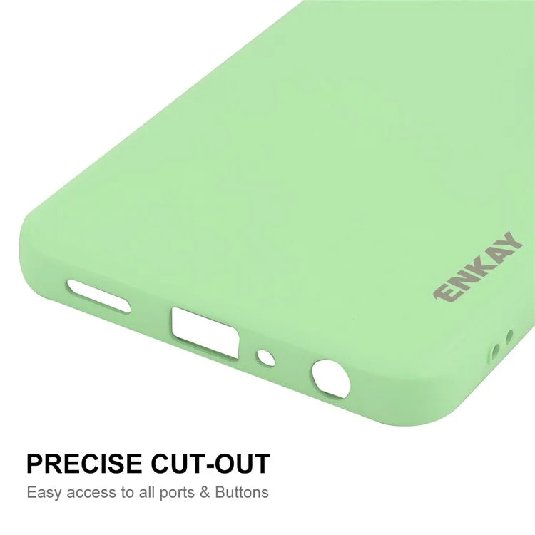 ENKAY HAT PRINCE For Oppo K12x 5G (China) / OnePlus Nord CE4 Lite 5G Case Straight Edge Liquid Silicone Phone Cover