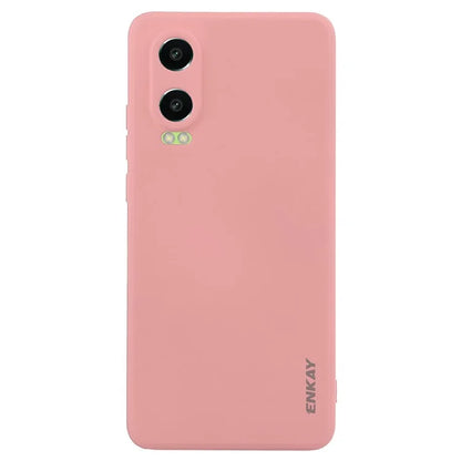 ENKAY HAT PRINCE For Oppo K12x 5G (China) / OnePlus Nord CE4 Lite 5G Case Straight Edge Liquid Silicone Phone Cover