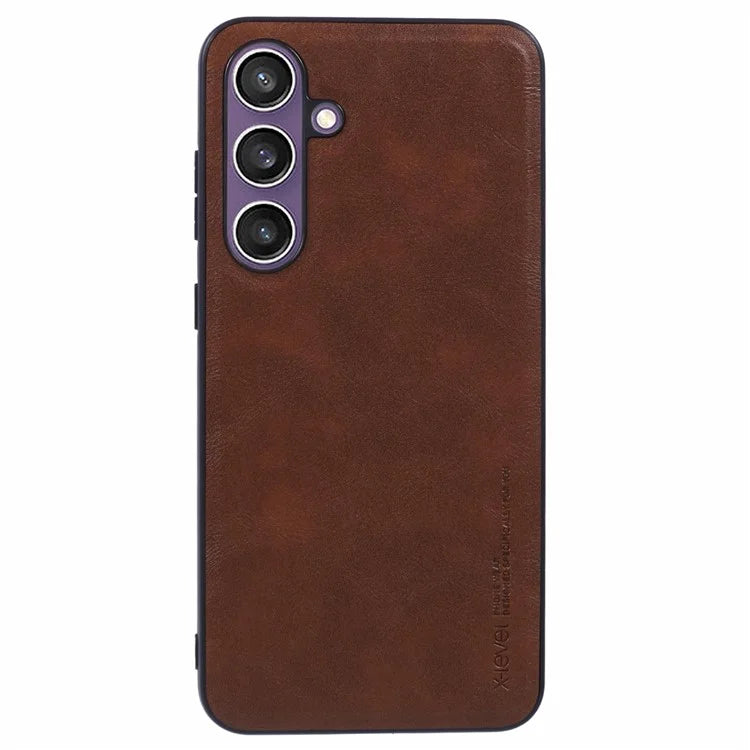 X-LEVEL Bojue-3 Series For Samsung Galaxy A25 5G (Global) (161.0 X 76.5 X 8.3mm) Case PU Leather Phone Back Cover