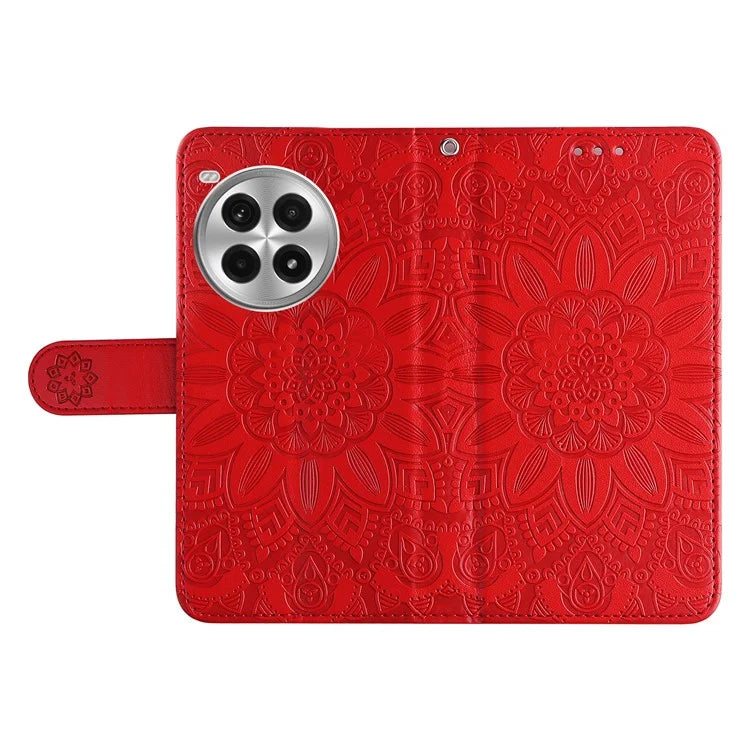 For OnePlus Ace 3 Pro 5G Case PU Leather Flip Phone Cover Sunflower Pattern