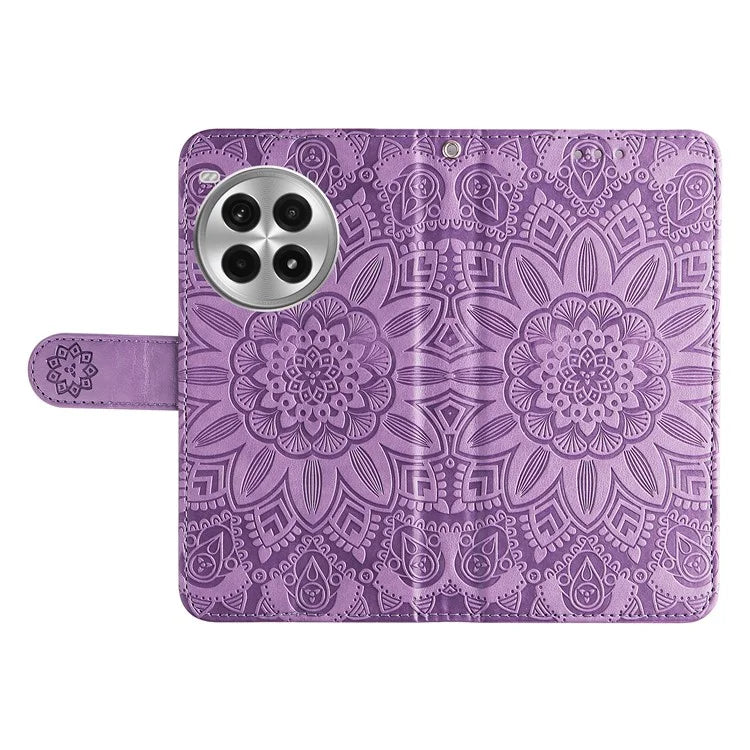 For OnePlus Ace 3 Pro 5G Case PU Leather Flip Phone Cover Sunflower Pattern