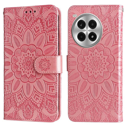 For OnePlus Ace 3 Pro 5G Case PU Leather Flip Phone Cover Sunflower Pattern