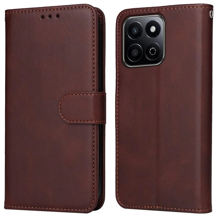For Honor Play 60 Plus 5G Case Calf Texture Leather Phone Wallet Cover