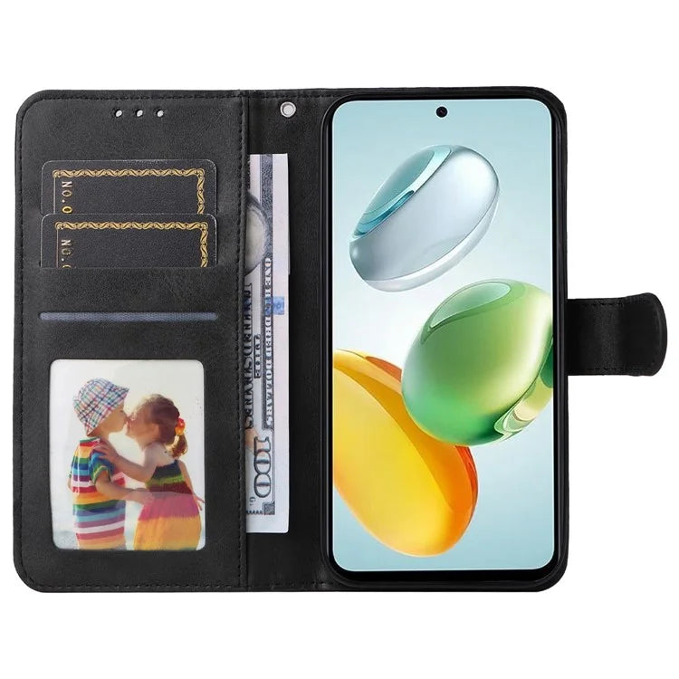 For Honor Play 60 Plus 5G Case Calf Texture Leather Phone Wallet Cover