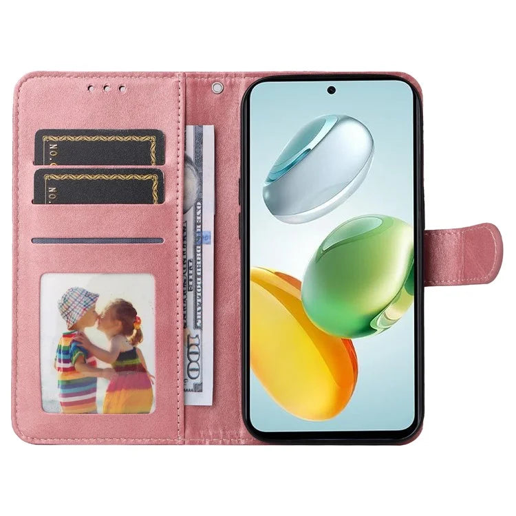 For Honor Play 60 Plus 5G Case Calf Texture Leather Phone Wallet Cover