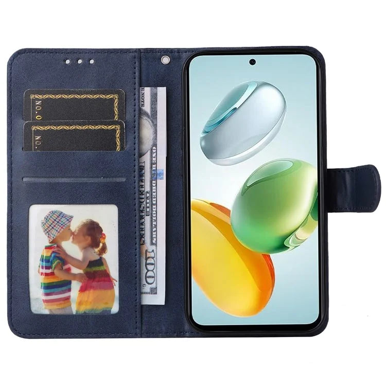 For Honor Play 60 Plus 5G Case Calf Texture Leather Phone Wallet Cover