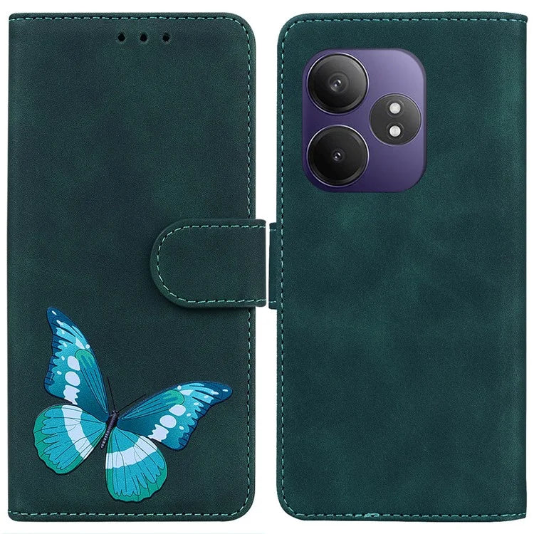 For Realme GT Neo6 SE 5G / GT 6 5G / 6T 5G / Neo6 5G Case PU Leather Stand Phone Cover Butterfly Printed