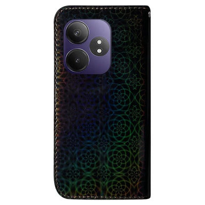 For Realme GT Neo6 SE 5G / GT 6 5G / 6T 5G / Neo6 5G Case Leather Stand Phone Cover with Dazzling Flower