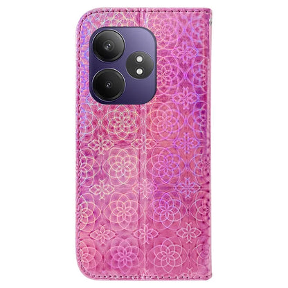 For Realme GT Neo6 SE 5G / GT 6 5G / 6T 5G / Neo6 5G Case Leather Stand Phone Cover with Dazzling Flower
