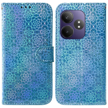 For Realme GT Neo6 SE 5G / GT 6 5G / 6T 5G / Neo6 5G Case Leather Stand Phone Cover with Dazzling Flower
