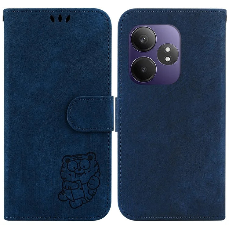 For Realme GT Neo6 SE 5G / GT 6 5G / 6T 5G / Neo6 5G Wallet Case Tiger Imprint Leather Protective Phone Cover