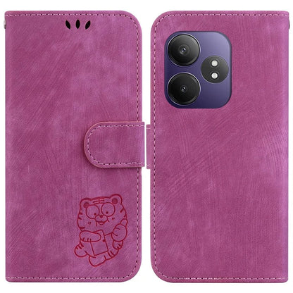 For Realme GT Neo6 SE 5G / GT 6 5G / 6T 5G / Neo6 5G Wallet Case Tiger Imprint Leather Protective Phone Cover