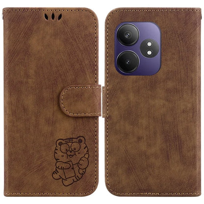 For Realme GT Neo6 SE 5G / GT 6 5G / 6T 5G / Neo6 5G Wallet Case Tiger Imprint Leather Protective Phone Cover