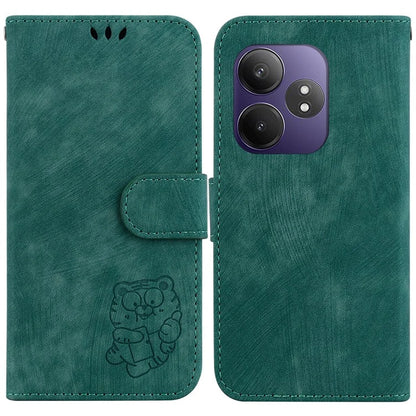 For Realme GT Neo6 SE 5G / GT 6 5G / 6T 5G / Neo6 5G Wallet Case Tiger Imprint Leather Protective Phone Cover
