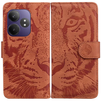 For Realme GT Neo6 SE 5G / Neo6 5G / 6T 5G / 6 5G Wallet Phone Case Tiger Imprint Leather Folio Flip Cover