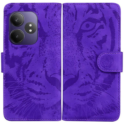 For Realme GT Neo6 SE 5G / Neo6 5G / 6T 5G / 6 5G Wallet Phone Case Tiger Imprint Leather Folio Flip Cover
