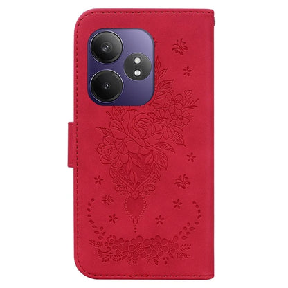 For Realme GT Neo6 SE 5G / Neo6 5G / 6T 5G / 6 5G Case PU Leather Wallet Phone Cover Butterfly Flower Imprint