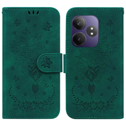 For Realme GT Neo6 SE 5G / Neo6 5G / 6T 5G / 6 5G Case PU Leather Wallet Phone Cover Butterfly Flower Imprint