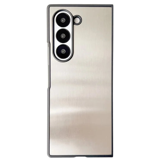 For Samsung Galaxy Z Fold6 5G Case Anti-Drop Stainless Steel + PC Protective Phone Cover