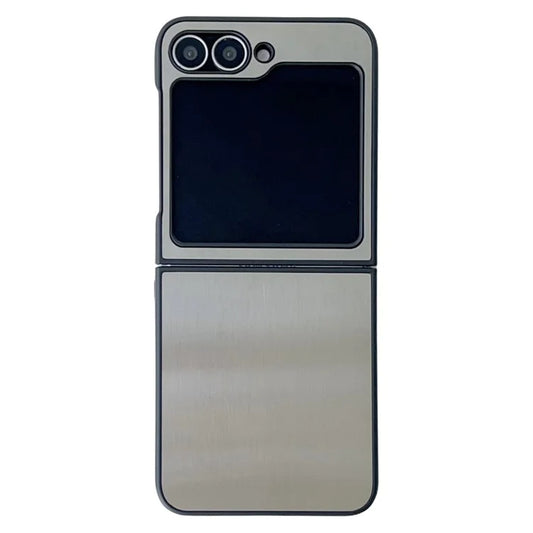 For Samsung Galaxy Z Flip6 5G Case Protective Stainless Steel + PC Phone Cover